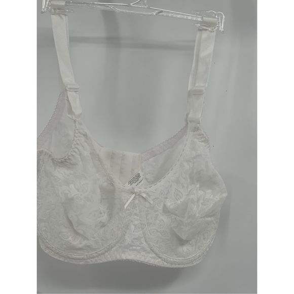 Bali Bra Lace Smooth Women 36 DD White Seamless Underwire New No Tags - Picture 1 of 10